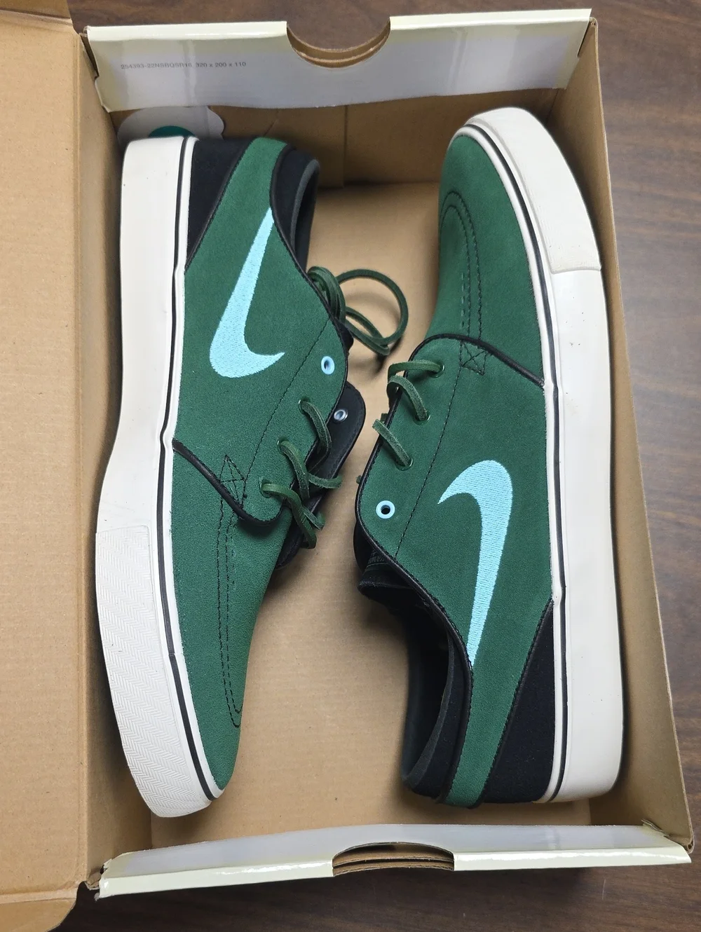 Nike SB Stefan Janoski OG+ Gorge Green Copa Blue DV5475-300 Men's 10 Skate Shoe